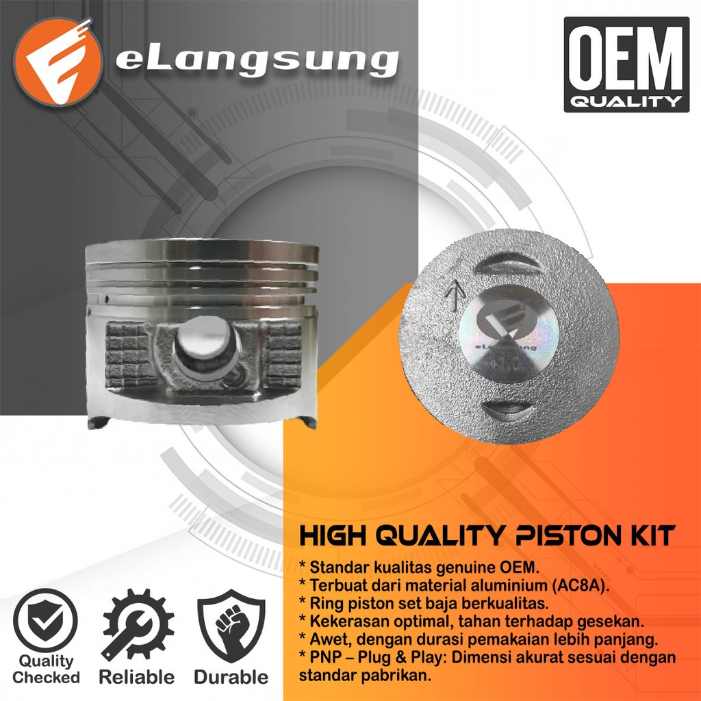 Piston Set Supra - Grand OS 100 Garansi 180 Hari - eLangsung Harga 99,000 rupiah*Gratis Ongkir