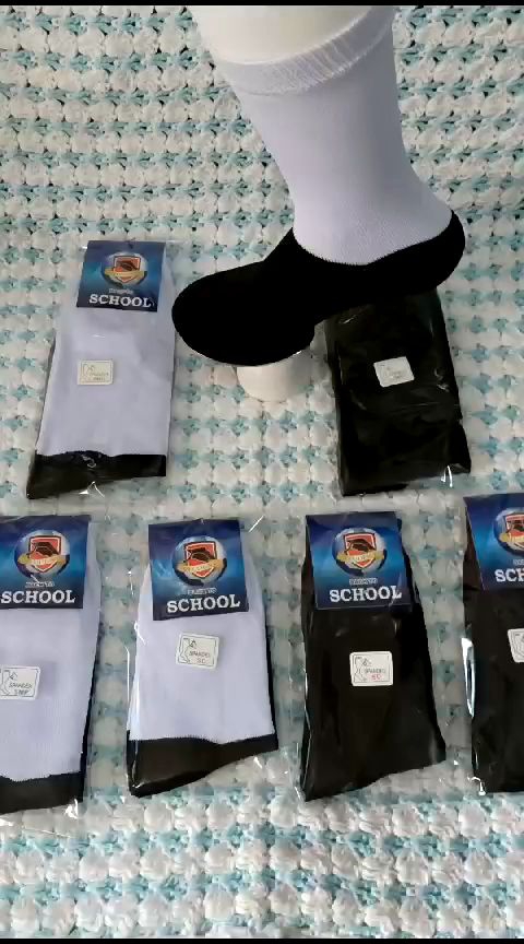 Promo kaos kaki sekolah kaus kaki anak hitam putih