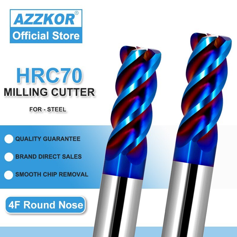 Milling Cutter Alloy Coating Tungsten Steel Tool Cnc Maching Hrc70 Corner Roughing Top Milling Cutter Kit Milling Machine Endmil