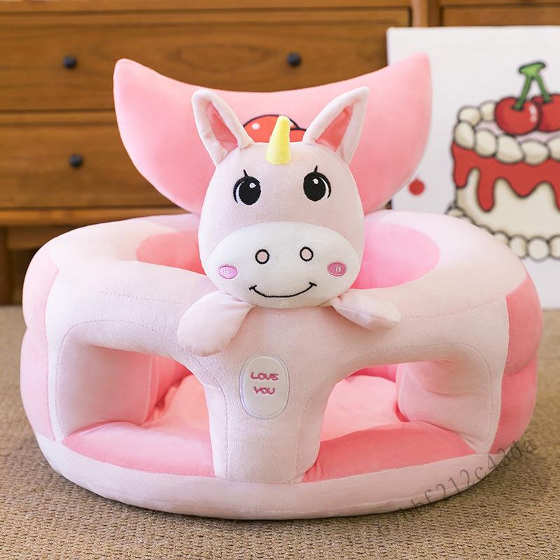 Ghế Sofa Học Tập Cho Bé Ngồi-Ghế Chống Rơi Nhung Tựa Hoạt Hình Cho Trẻ Sơ Sinh - 3