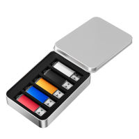Free Custom LOGO Pen Drives -LOT5 64GB USB Flash Drive 32GB iron box Pendrive 16GB Free Gift U Disk 8GB 4GB 128GB