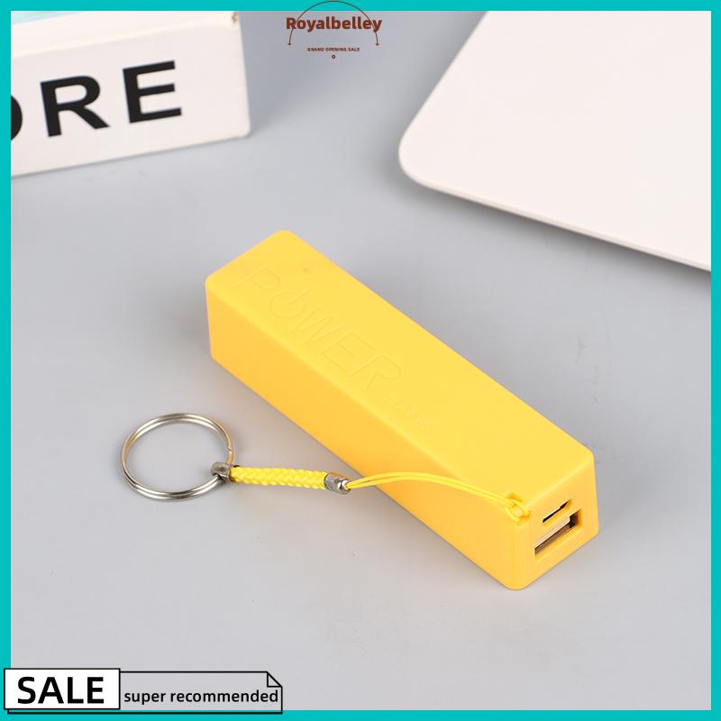 【ROYALBELLEY】 Điện thoại di động ngân hàng sạc pin gói cho trường hợp tự làm hộp Protable đầy màu sắc stroage hộp - 4