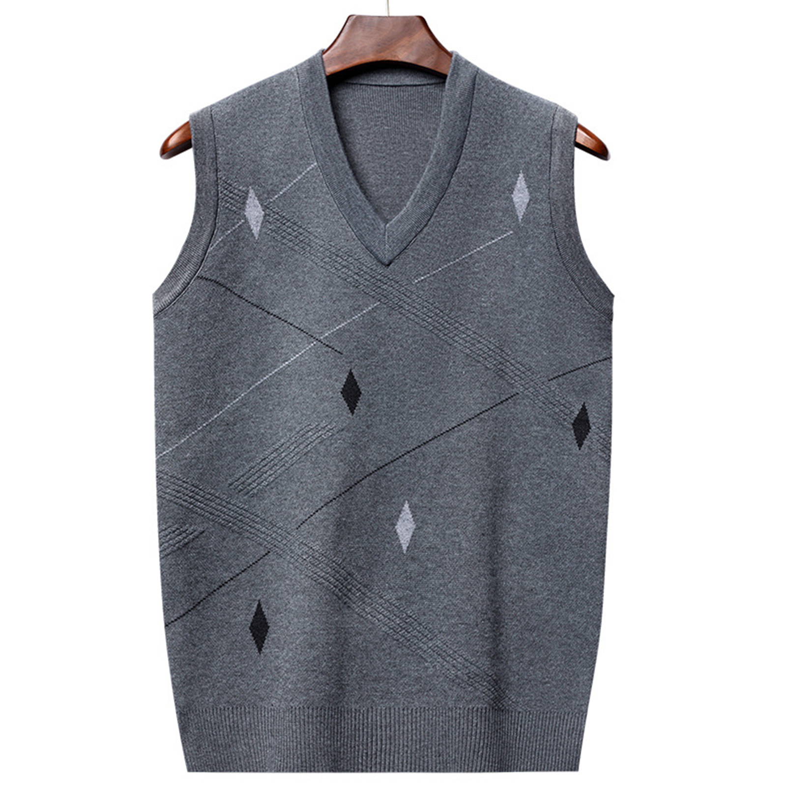 PJ PAUL JONES Men's Sweater Vest V-Neck Sleeveless Cable Knitted Cardigan  Vest | eBay