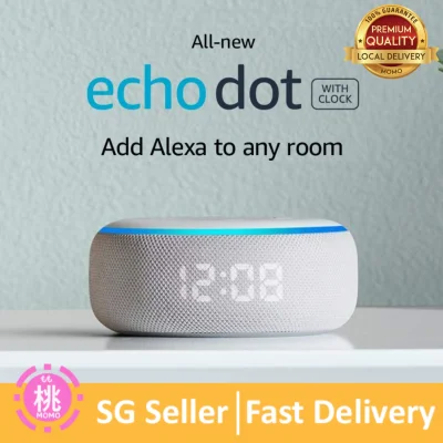 Echo Dot 3 - Smart speaker with clock and Alexa - Alexa Echo dot gen 3 with clock ( 3rd Gen )