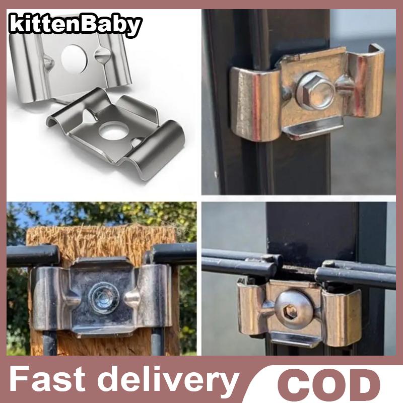 kittenBaby Hàng rào tập tin đính kèm kẹp 10x thép không gỉ lưới hàng rào Bracket chủ chống trộm thiết kế hàng rào tập tin đính kèm sửa chữa khung kim loại Giá 180,672 Đồng*Miễn phí vận chuyển