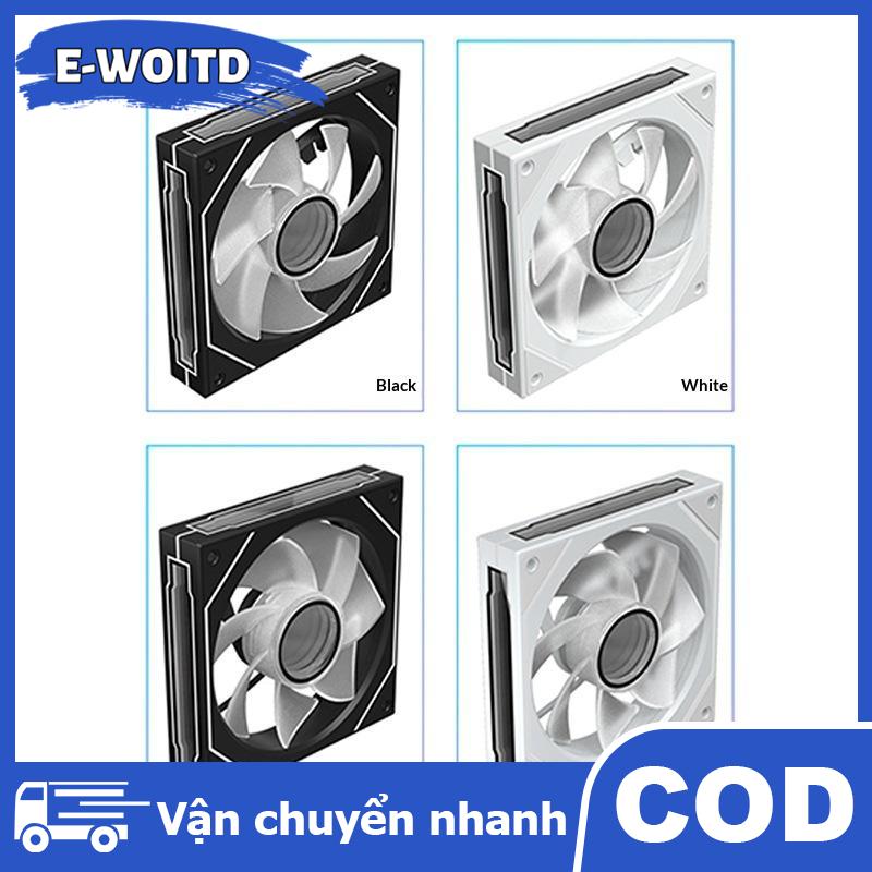 E-WOITD Khối lượng cao argb 12cm 4 pin trường hợp máy tính Fan yên tĩnh 12V làm mát cho PC máy tính để bàn chơi game Giá 89,640 Đồng*Miễn phí vận chuyển