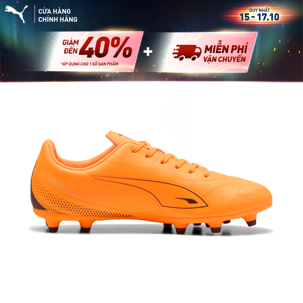 Giày Đá Banh PUMA Nam VITORIA II FG/AG Heat Fire-Black Màu Cam