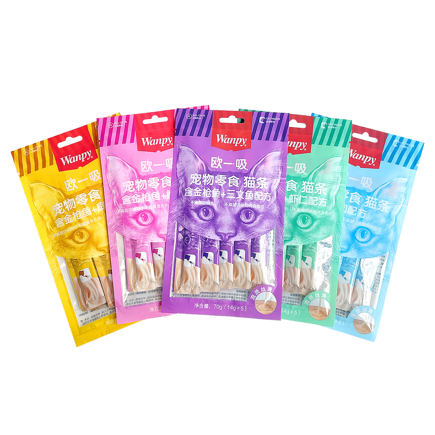Gói 5 thanh súp thưởng wanpy 5x14g