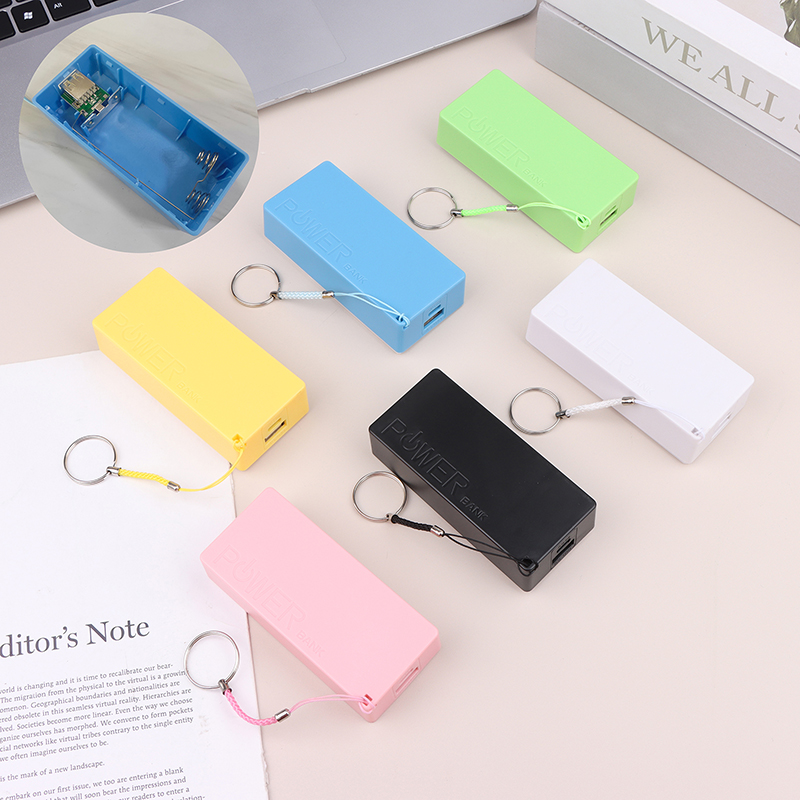 Hot Sale FunFrenzy Điện thoại MP3 điện tử sạc DIY hộp 18650 ngân hàng điện Battery Charger trường hợp 5V 1A Xách Tay USB ngân hàng điện Kit lưu trữ