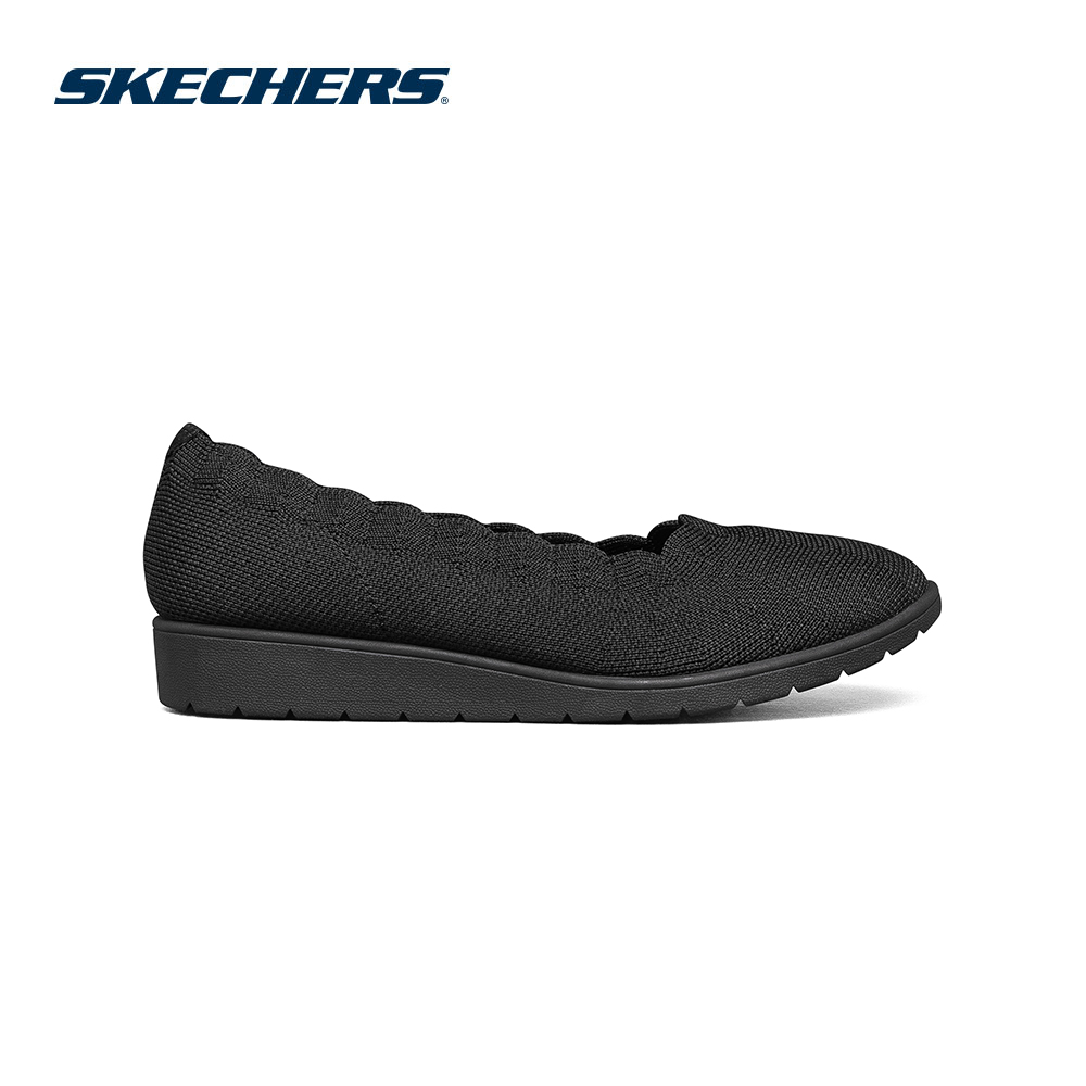 Skechers สเก็ตเชอร์ส รองเท้า ผู้หญิง Modern Comfort Cleo Flex Wedge Shoes - 158156-BBK