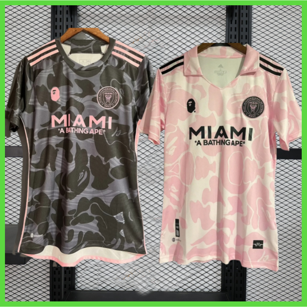 Inter Miami tắm APE Jersey 23/24 phiên bản đặc biệt Jersey 93 Bape