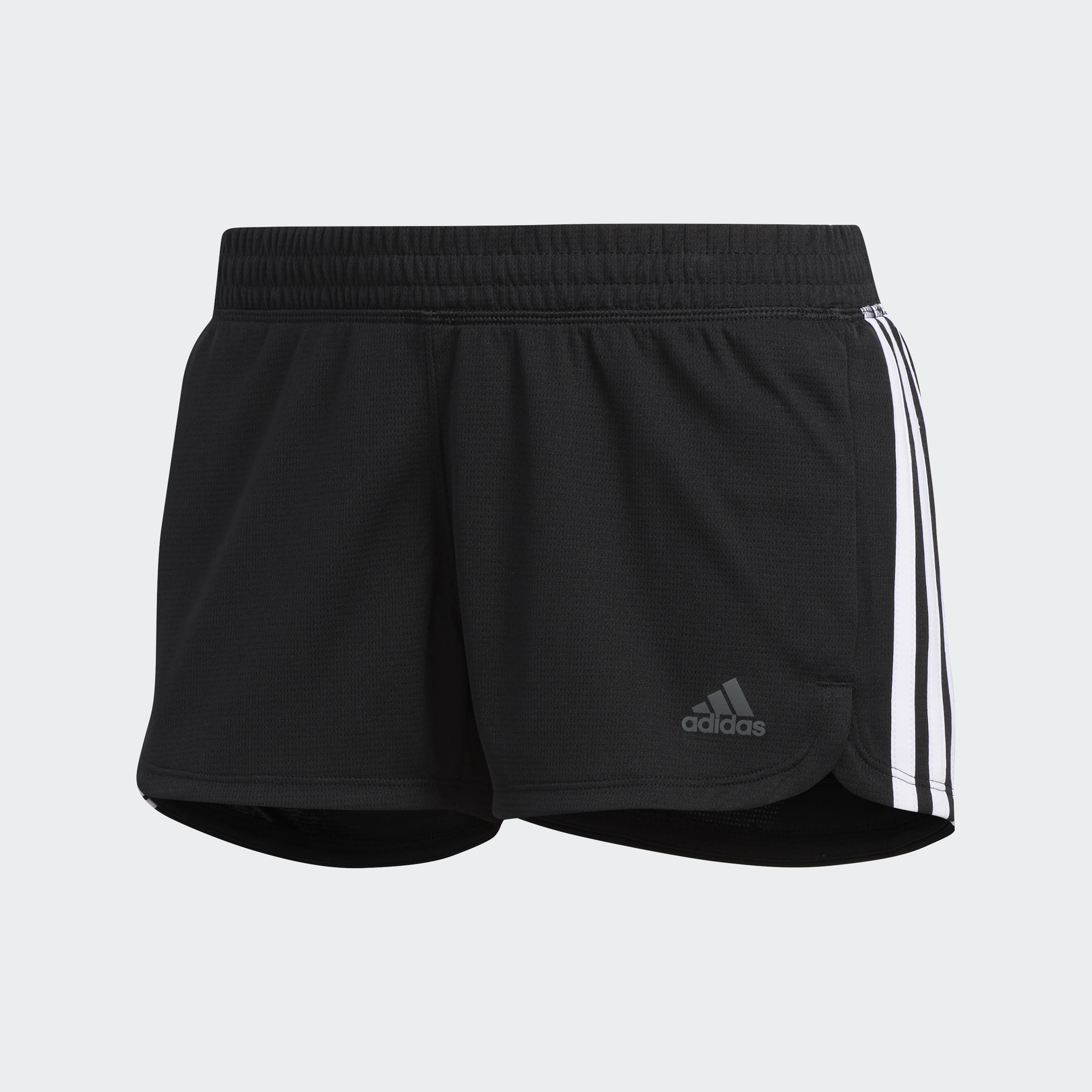 Adidas tập luyện quần short pacer 3-stripes knit nữ đen du3502