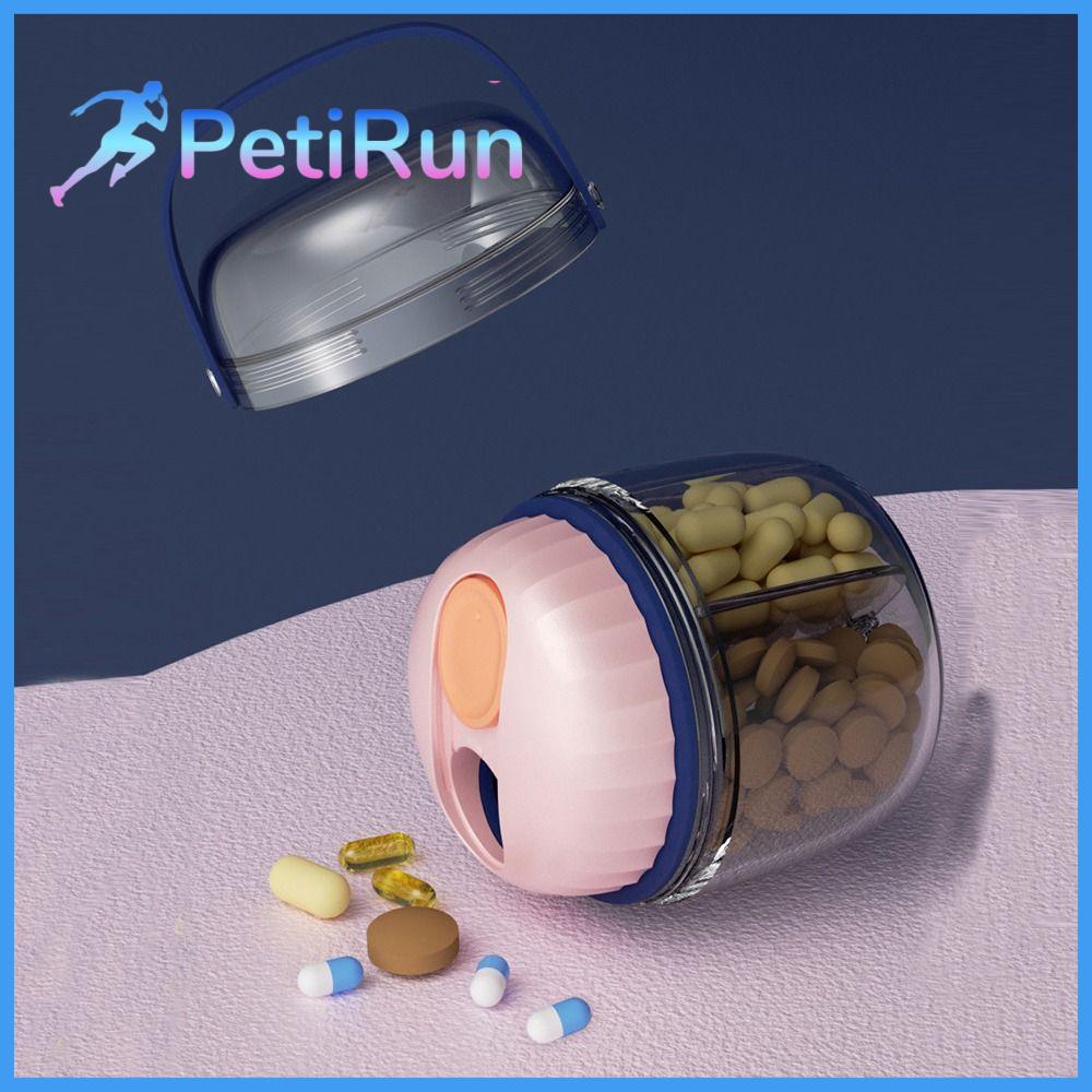 PETIRUN Niêm phong Hộp thuốc Nắp xoay Không thấm nước Hộp đựng trang sức Chất lượng cao Chống ẩm Hộp đựng thuốc