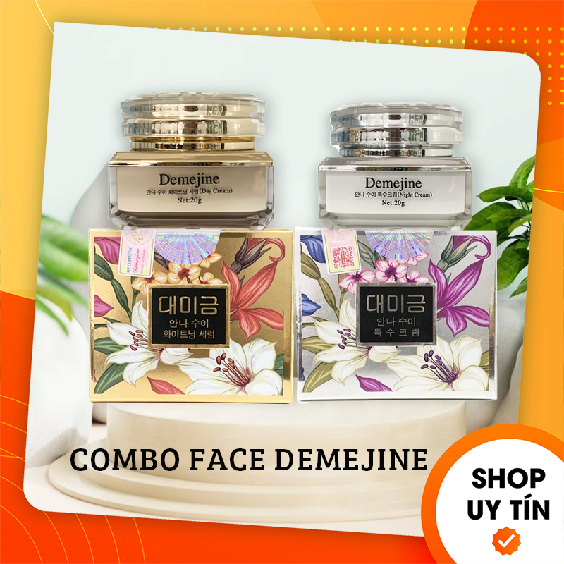 Combo kem face ngày đêm demejine hàn quốc tem hp