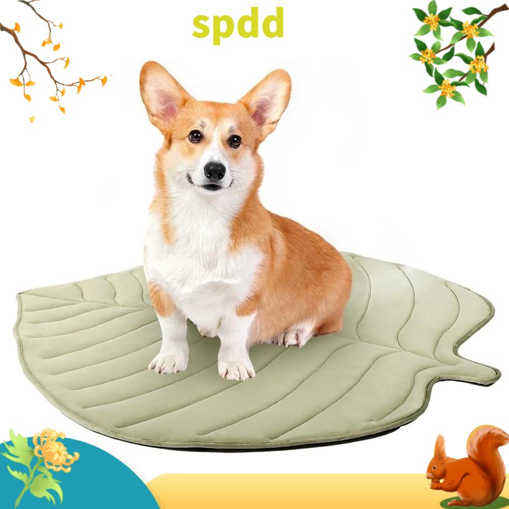 SPDD Nhẹ Thảm làm mát cho thú cưng Hình chiếc lá Có thể giặt Đệm giường cho mèo  Lá Ginkgo Thảm làm mát cho chó Trong nhà