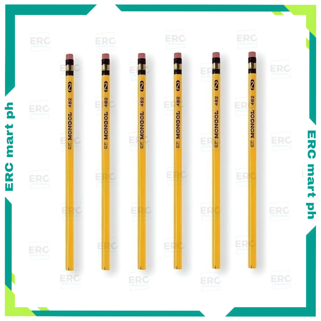 ERC 12pcs/Box: Mongol Pencil no. 2 Soft Eraser Original Lapis Art Business School Office JUMBO XL.