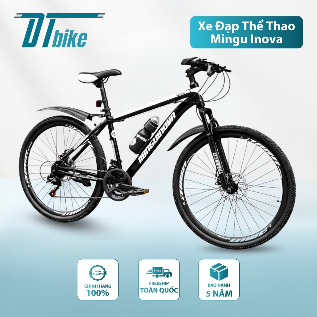 Xe Đạp Thể Thao Mingu Inova Promax Cao Cấp - Thiết Kế Hợp Kim Thép Carbon, Phanh Đĩa Tải Trọng 170kg