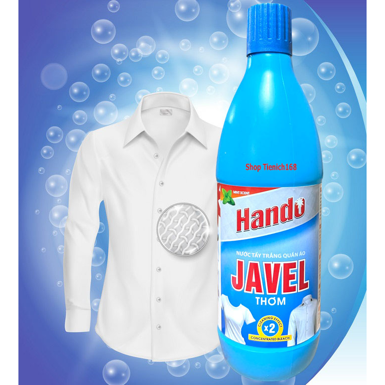 Nước Tẩy trắng quần áo ố mốc Đậm đặc Javen Hando 500ml