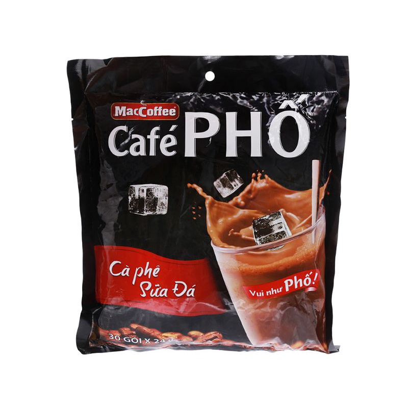 CÓ QUÀ TẶNG - Café Phố Sữa Đá Bịch 30 Gói x 24g - Lưu ý phân loại có quà tặng