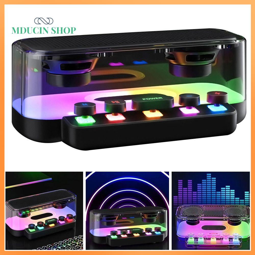 MDUCIN SHOP Âm thanh nổi HIFI Loa Bluetooth Chống nước IPX5 Âm thanh vòm Loa không dây Đèn ngủ Loa siêu trầm Loa ngoài trời Sử dụng ngoài trời