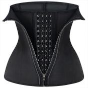 Zipper Latex Waist Trainer - Hourglass Waist Cincher