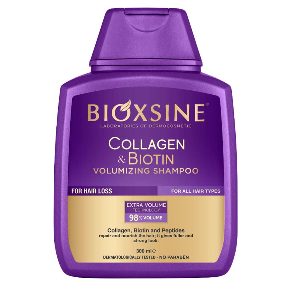 Dầu gội tóc Bioxcin cho rụng tóc và tăng trưởng tóc - Collagen và Keratin 300ml Dầu gội tóc dinh dưỡng