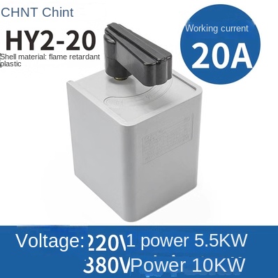 Công Tắc Đảo Chiều HY2-20 | CHINT 380V/220V Chính/Phản/Dừng – Điều Khiển Động Cơ Chính Xác - HY2-8/HY2-12/HY2-20