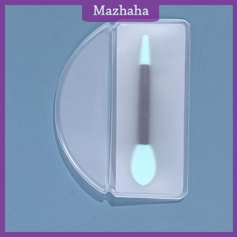 Mazhaha 1 cây cọ môi silicon Hai đầu Mini dụng cụ làm đẹp - 5