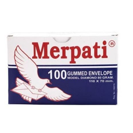 FS - Amplop Kecil Merpati / Amplop Undangan Putih 110 x 70 mm Isi 100 Lembar