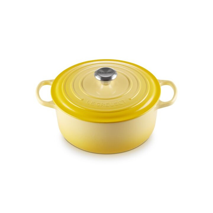 หม้อเหล็กหล่อทรงกลม ขนาด 26 ซม. สีเหลือง SIGNATURE ROUND CASSROLE 26CM SOLEIL ราคา 14,960 บาท*ส่งฟรี