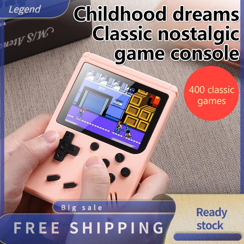 Legend คอนโซลวิดีโอเกมมือถือขนาดเล็กแบบพกพาย้อนยุค8บิต3.0นิ้วจอแอลซีดีสีเครื่องเล่นเกมสำหรับเด็กเกม500ในตัว ราคา  255 บาท*ส่งฟรี