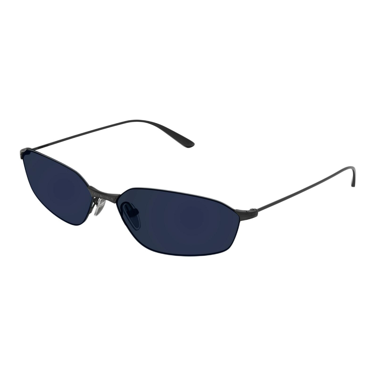 Balenciaga Irregular Shape Sunglasses Unisex Black