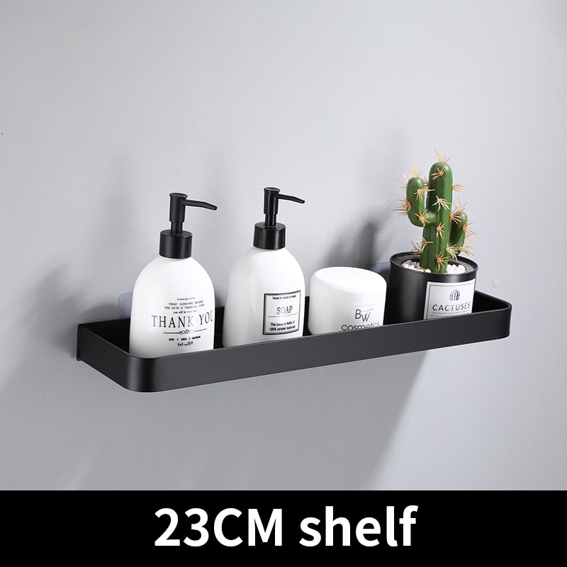 Kệ phòng tắm tắm Kệ Vòi hoa sen KỆ NHÔM Giá đựng đồ phòng tắm lưu trữ màu đen đen gắn góc tường bếp