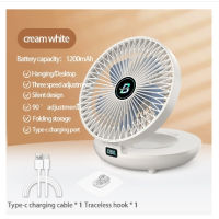 8“ big fan 10000mAh chargable Fan Compact wall mini fan 3 levels foldable wall mount USB table fan Adjustable Mini Fan Kipas Small Cooling Handy Desk Office Table Battery USB Rechargeable Portable Picnic Fan Camping