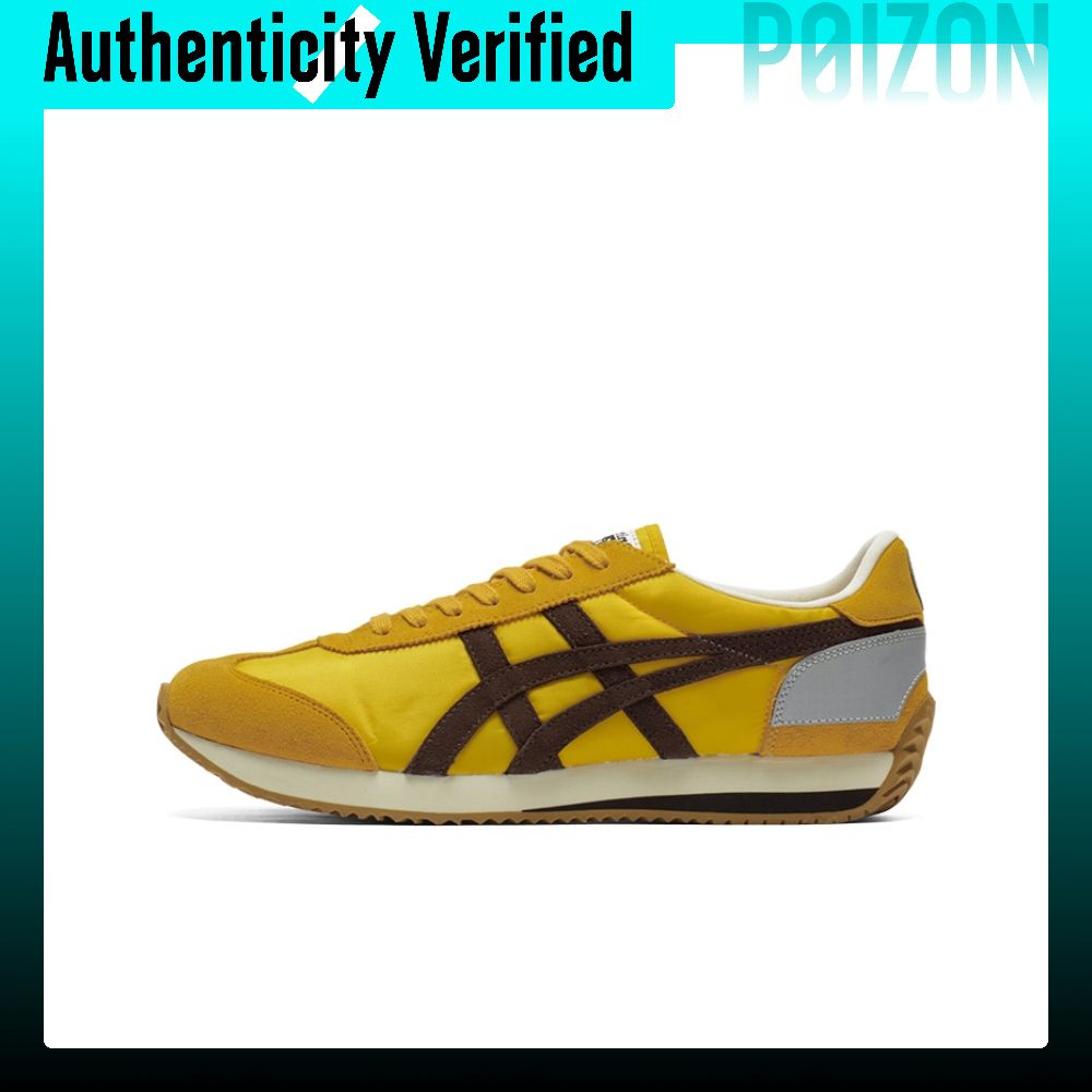 รองเท้าผ้าใบ รองเท้าลำลองผู้ชาย Onitsuka Tiger CALIFORNIA 78 VIN Fabric Low top Unisex สีเหลืองสีน้ำตาล 1183C401-750