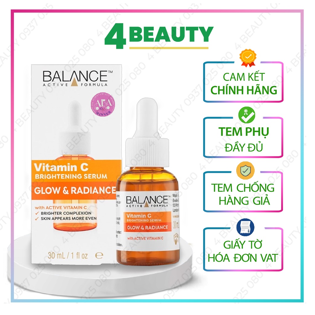 Serum Balance Vitamin C Brightening Sáng Da, Mờ Thâm - 30ml