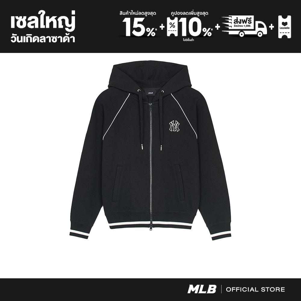 MLB Training Top Unisex Tonal Jacquard Dia Monogram Hooded Zip-Up Jacket 3ATRM0151 50BKS Black ราคา 6,590 บาท*ส่งฟรี