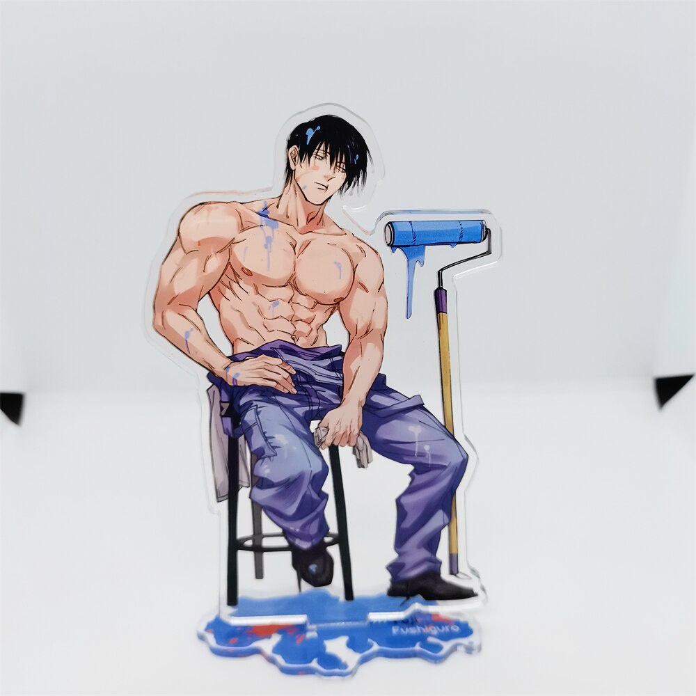 Mô hình Standee Anime Jujutsu Kaisen Fushiguro Toji Megumi nhựa Acrylic hai mặt in hình các nhân vật