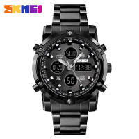 SKMEI 1389 Jam Tangan Pria Digital Analog Tali Stainless