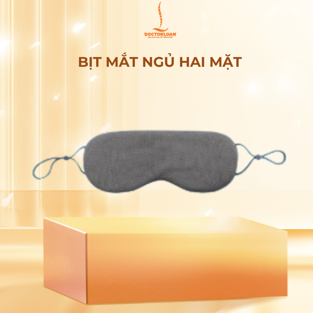 [Quà tặng] Bịt Mắt Ngủ Hai Mặt DOCTORLOAN ,Phù Hợp Ngủ Trưa (Mặt Mát) Và Tối (Mặt Ấm)