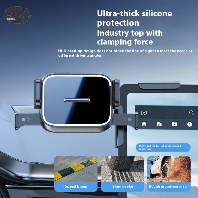 ERMO Car Phone Holder Automatic Locking for Dashboard Universal Navigation Mount ราคา 171 บาท*ส่งฟรี