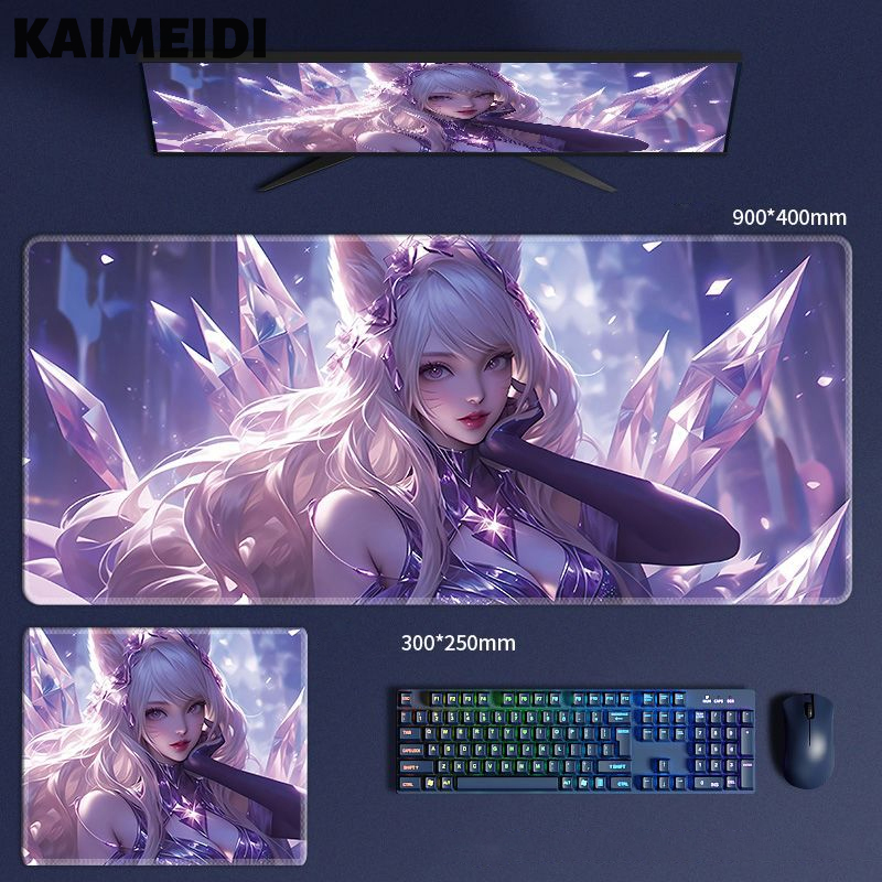 Kaimeidi League of Legends Jinx lót chuột eSports Máy tính chơi Game miếng lót để bàn ký túc xá sinh viên phòng ngủ Bàn Phím kèm Chuột Mat