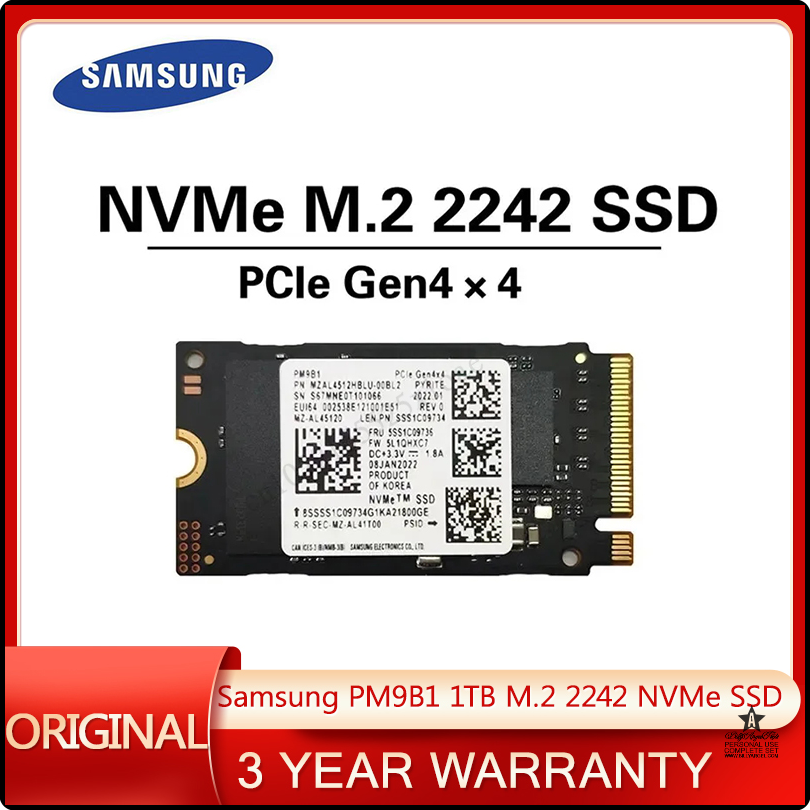 Samsung Pm991A 1Tb M.2 2242 Pcie Nvme Ssd For Steam Deck