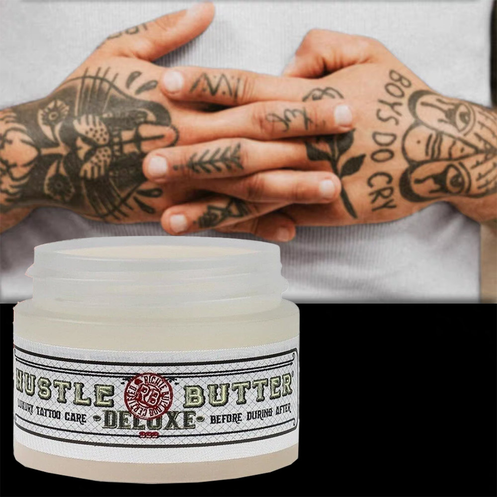 Hustle Butter Deluxe Tattoo Care Cream 150ml – Professional Aftercare Moisturizer for Healing & Colo