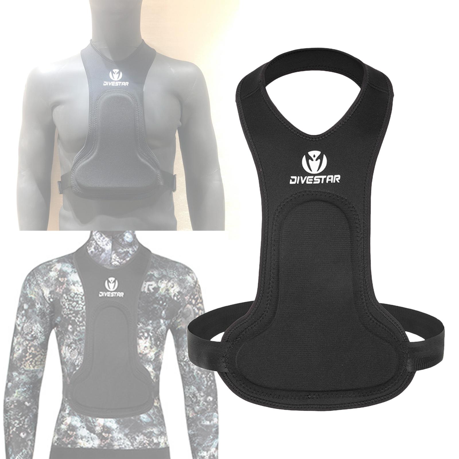 Professional 8mm Chest Loading Pad Neoprene Diving Breast Vest Adjustable