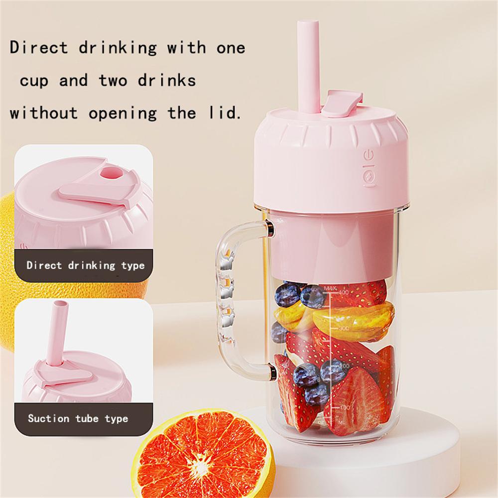 420ML Portable Blender Bottle Electric 10 Blades Fresh Juicer Smoothie Blender Ice Crush Cup Food Processor