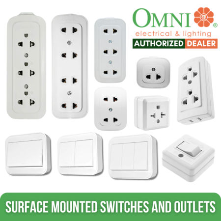 Omni Surface Mounted Convenience Switch and Outlets