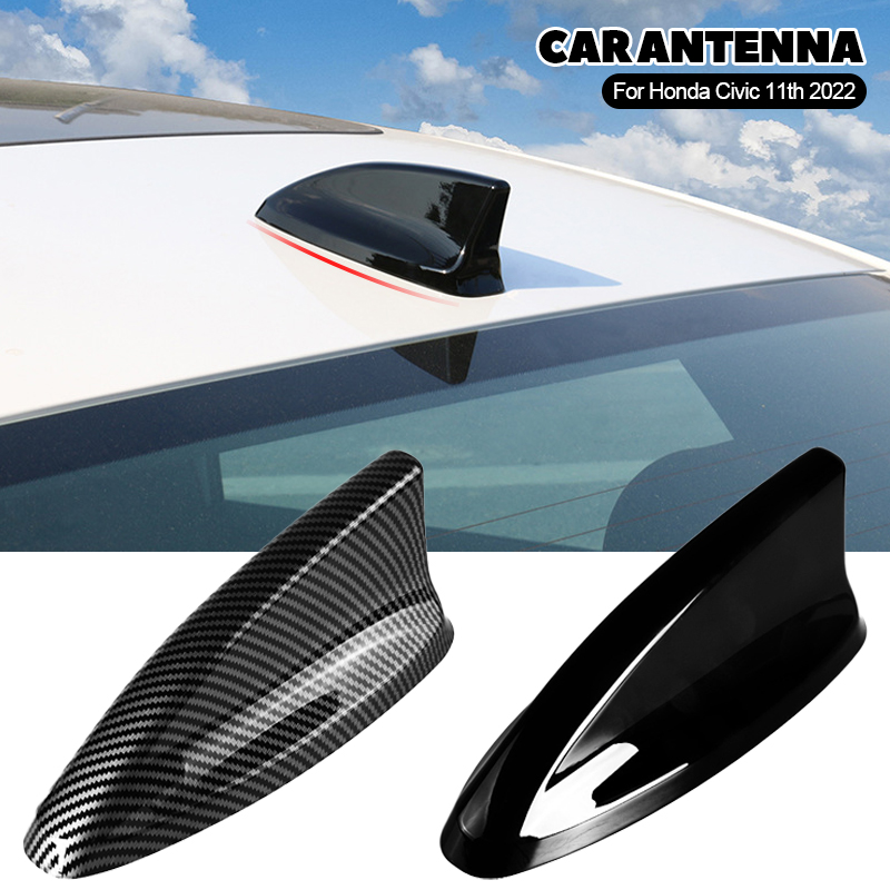 Hittime Car Antenna Shark Fin Cover Trim Auto Roof Decorative Aerial Antenna Accessories For Honda Civic 11th 2022 ราคา 98 บาท*ส่งฟรี