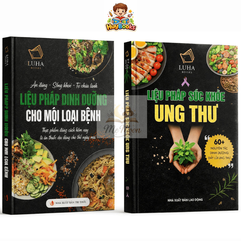 Sách - Combo 2 Cuốn: Liệu Pháp Dinh Dưỡng Cho Mọi Loại Bệnh + Liệu Pháp Sức Khỏe Ung Thư