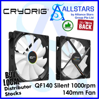 (ALLSTARS : We Are Back / DIY Promo) CRYORIG QF140 Silent 1000rpm 140mm System / Chassis Fan / Single Fan (Local Warranty 1year with Corbell)